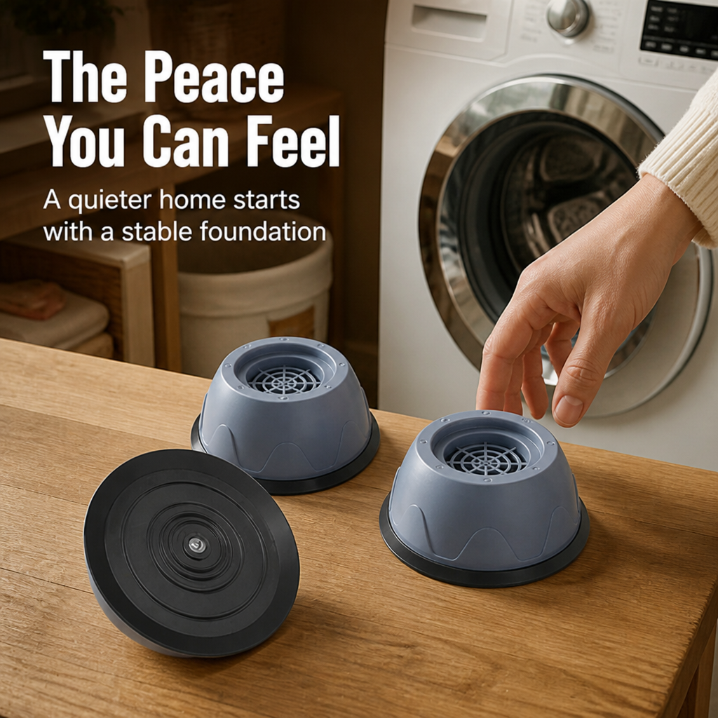QuietNest™ — Turn Your Loud, Shaking Laundry into a Peaceful, Scratch-Free Sanctuary