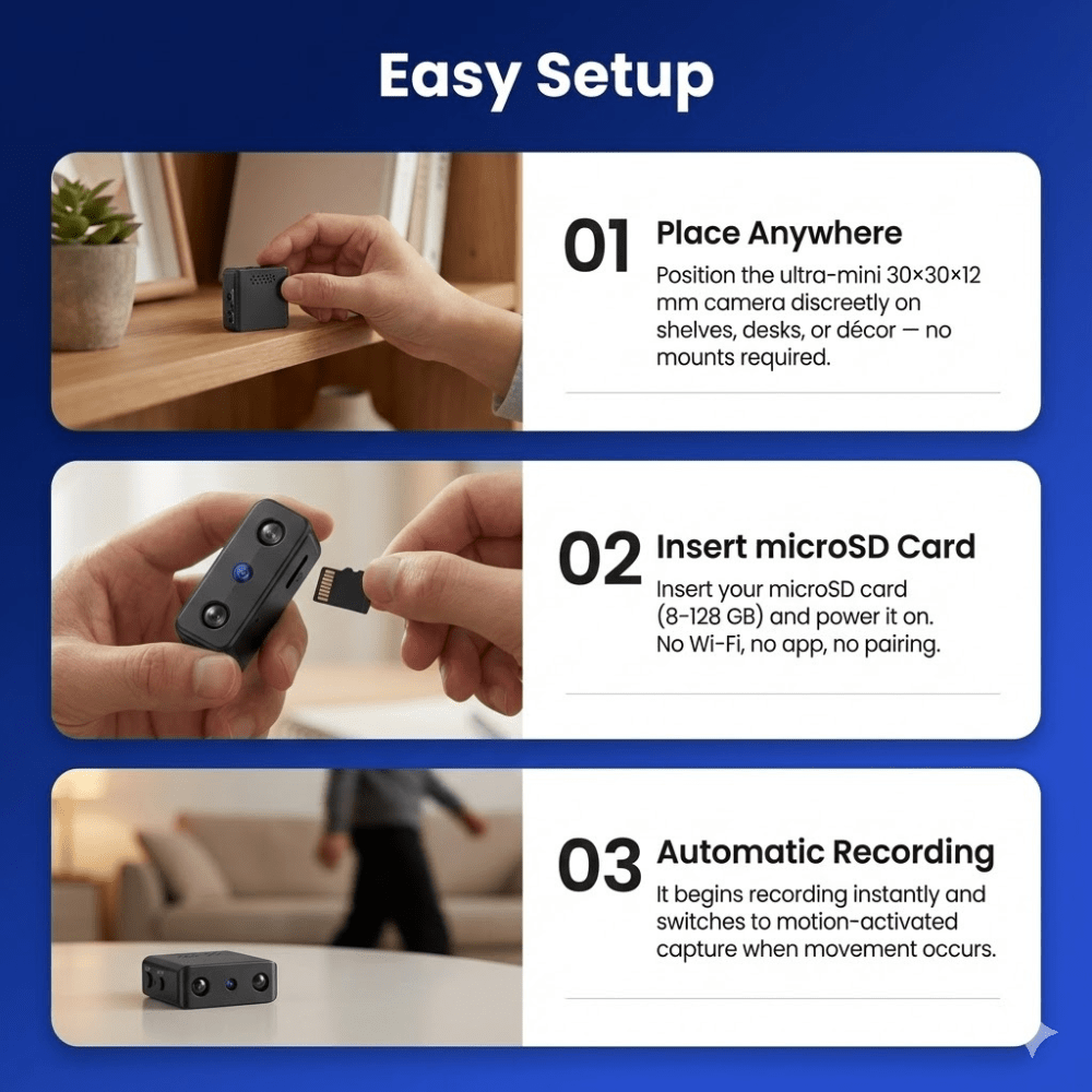 Surveillance Cam | HD Footage with Night Vision | Battery Operated | Securino