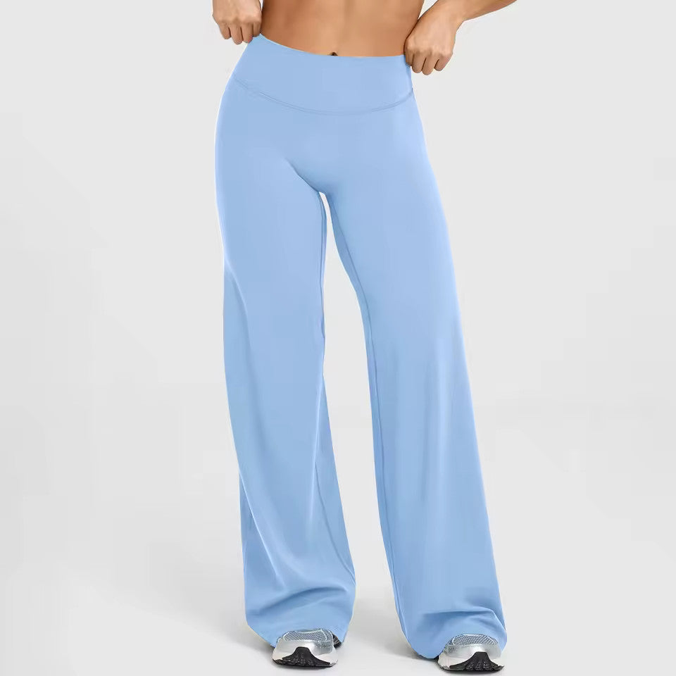VestaLoom™ – Buttery-Soft High-Waist Wide-Leg Flare Yoga Pants