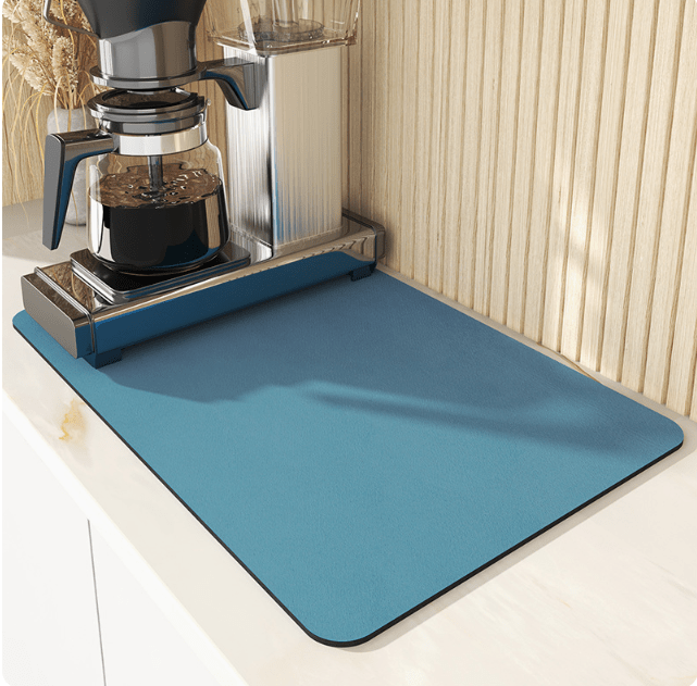 Drip Pad | Diatomite Kitchen Mat Fast-Drying | Maintains Dry Countertop | DishDryer