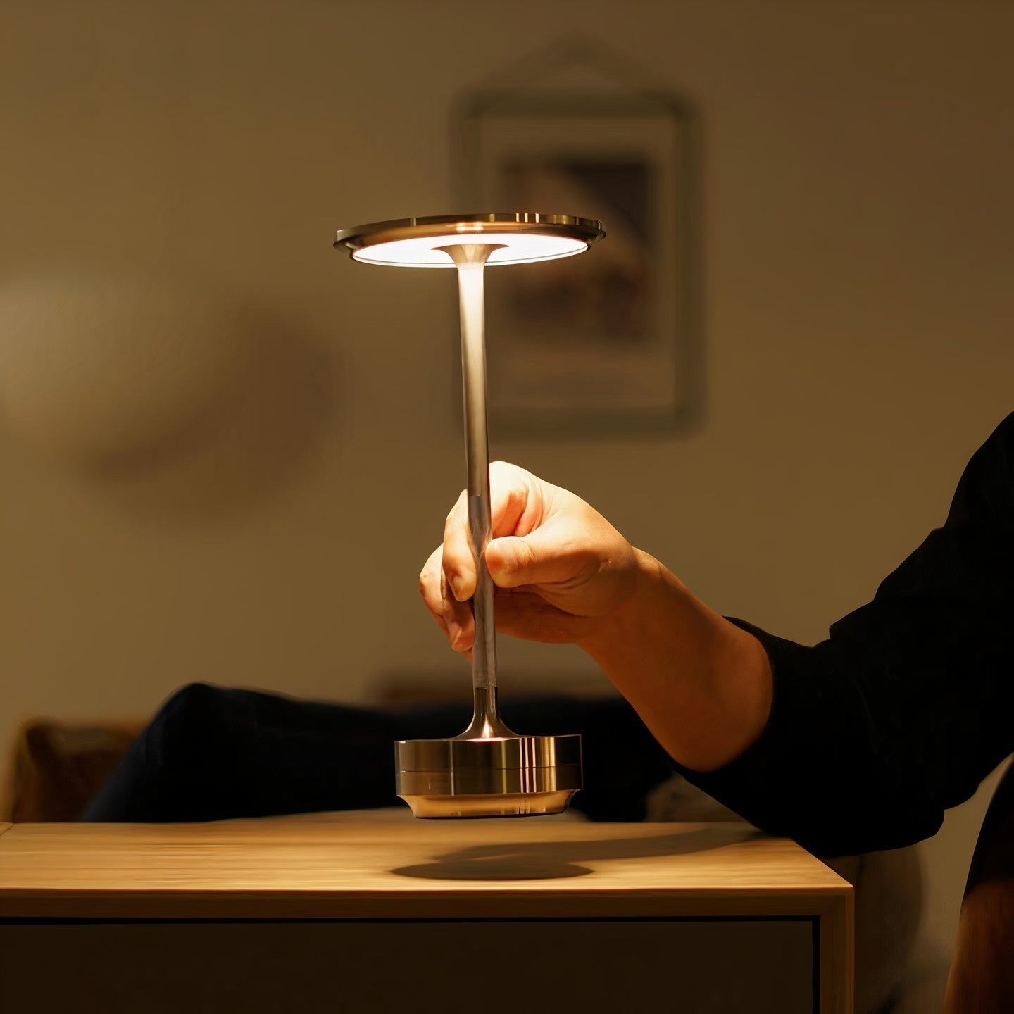 LumenArt - Dimmable Wireless Elegant Designer Table Lamp