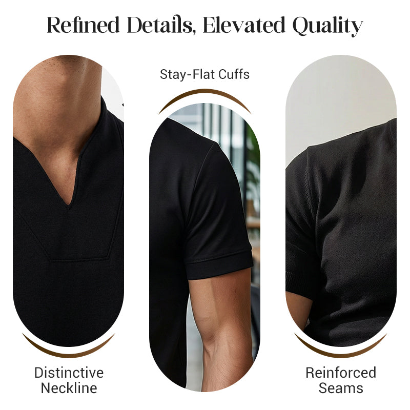 PrimeForm™ Men’s Business Casual V-Neck — Effortless Sharpness and All-Day Comfort That Moves With You