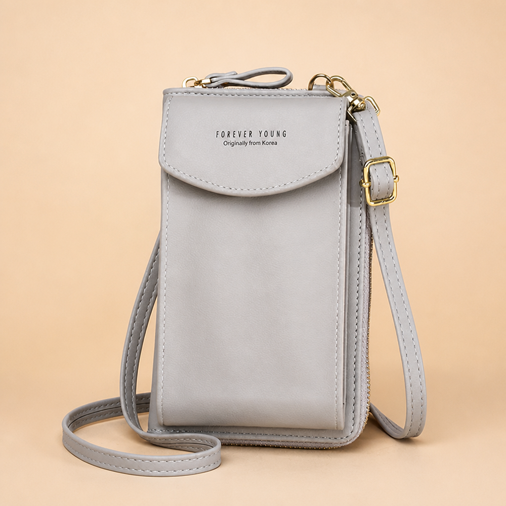 AeroStride™ – Slim Crossbody Phone Bag with Built-In Card Wallet