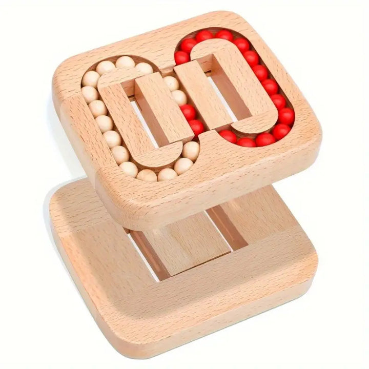 Wooden rotating puzzle game