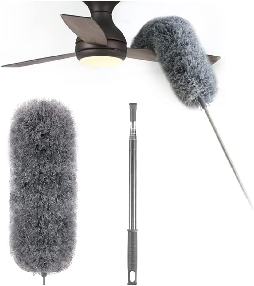 Telescoping Microfiber Duster | Extended Reach | Bendable Head | Washable | DustReach