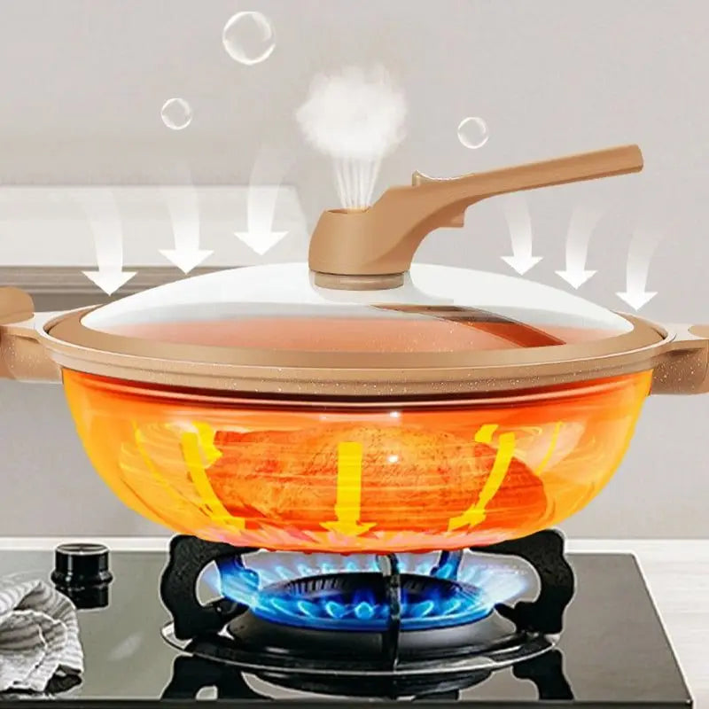 SizzlePro™ Wok — Effortless Flavor-Packed Meals that Save You Time and Kitchen Space