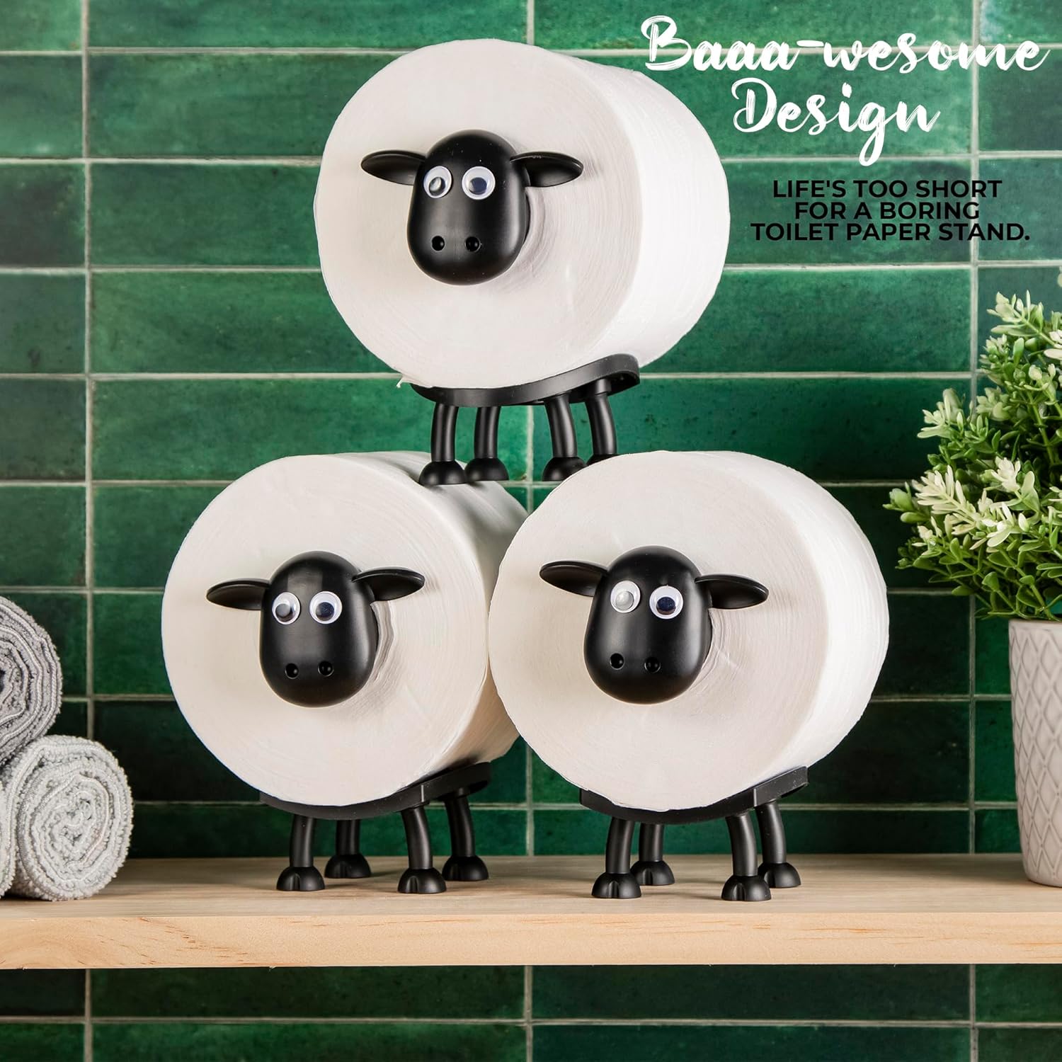 1+1 FREE | Baahluxe™ Toilet Paper Holder for Sheep!