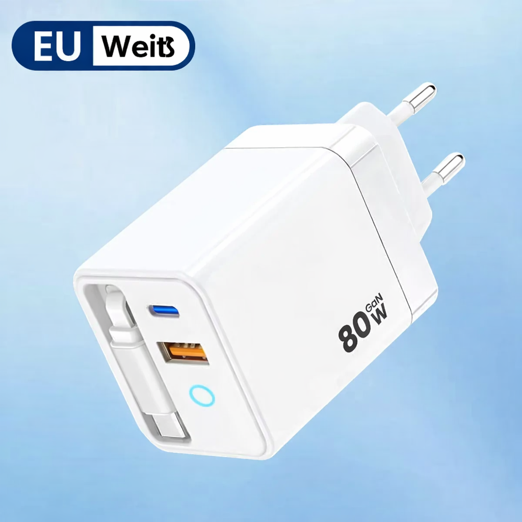 Turbocharger | Smart Turbocharger for Various Devices | GaN Quick Charge Wall Adapter | TurboCharge