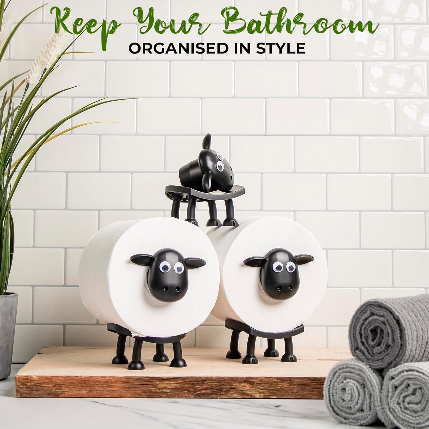1+1 FREE | Baahluxe™ Toilet Paper Holder for Sheep!