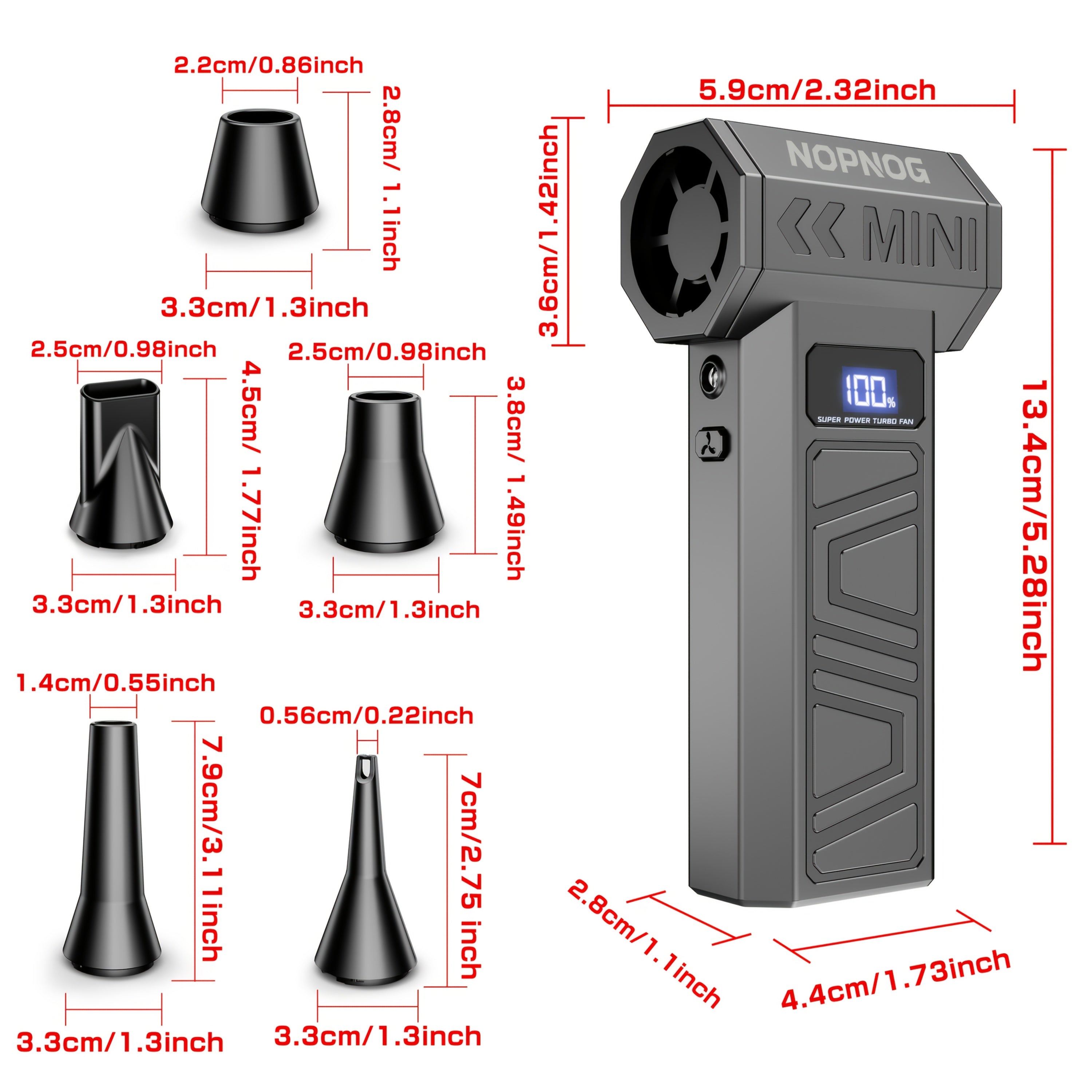 2-in-1 Air Blower and Mini Vacuum Cleaner