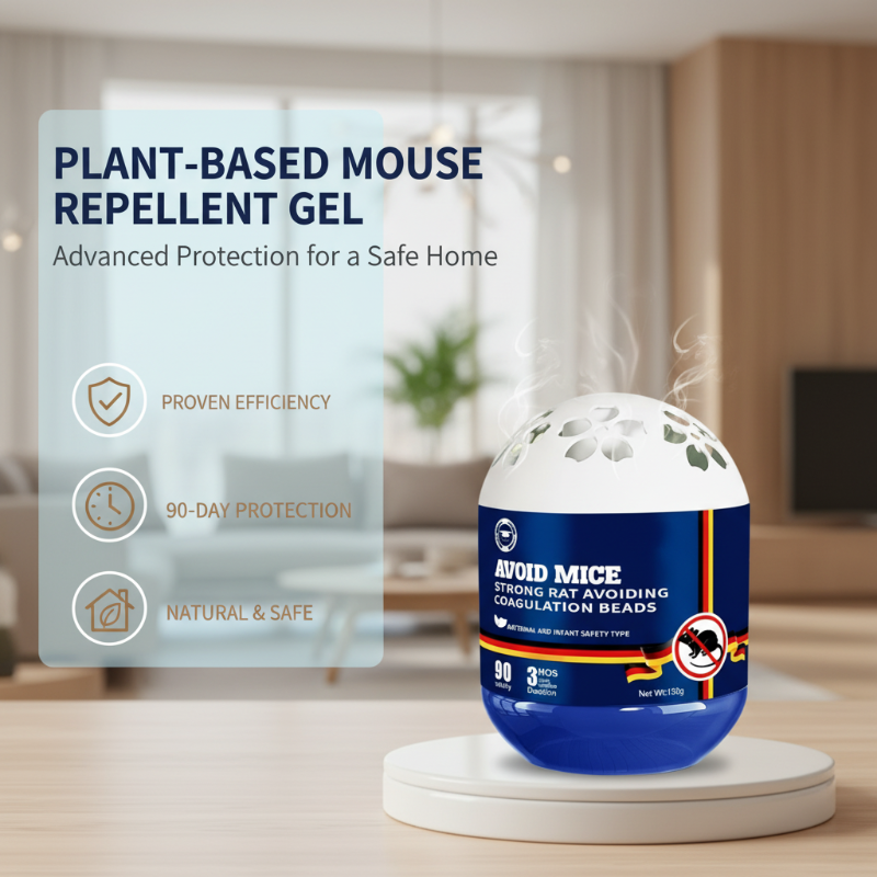 Plant-Derived Mouse Repellent Gel | Infused with Peppermint and Chili | Simple to Use | MintShield