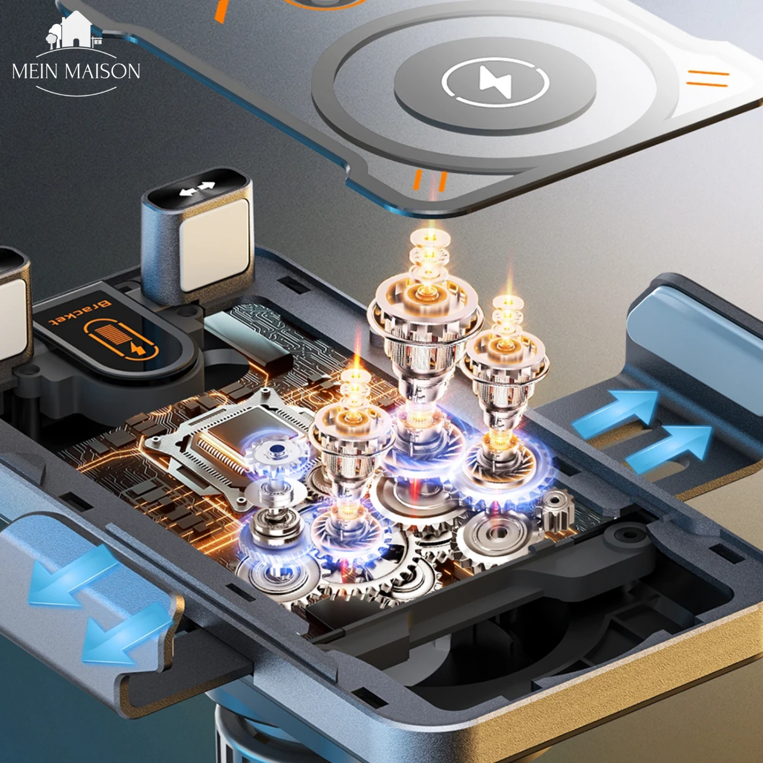 VoltGrip™ — Stay Safe and Powered Up with Rock-Solid Hold and Instant Wireless Charge