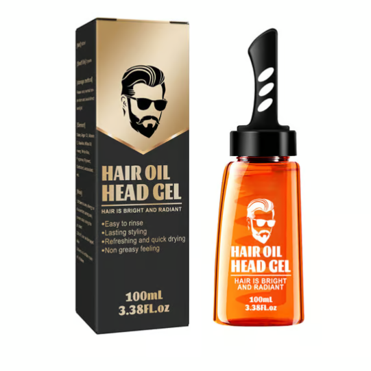 2-in-1 Hair Styling Gel and Comb - Non-Greasy Hold for Stunning Hair