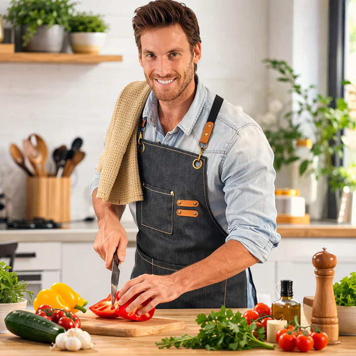 Canvas Craft Apron | Crossback Straps | Tool Accessory Pockets | HandHaven