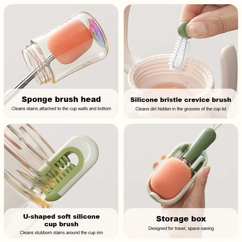 Flexible Cup Cleaning Brush – Effortlessly Reaches Deep Corners!