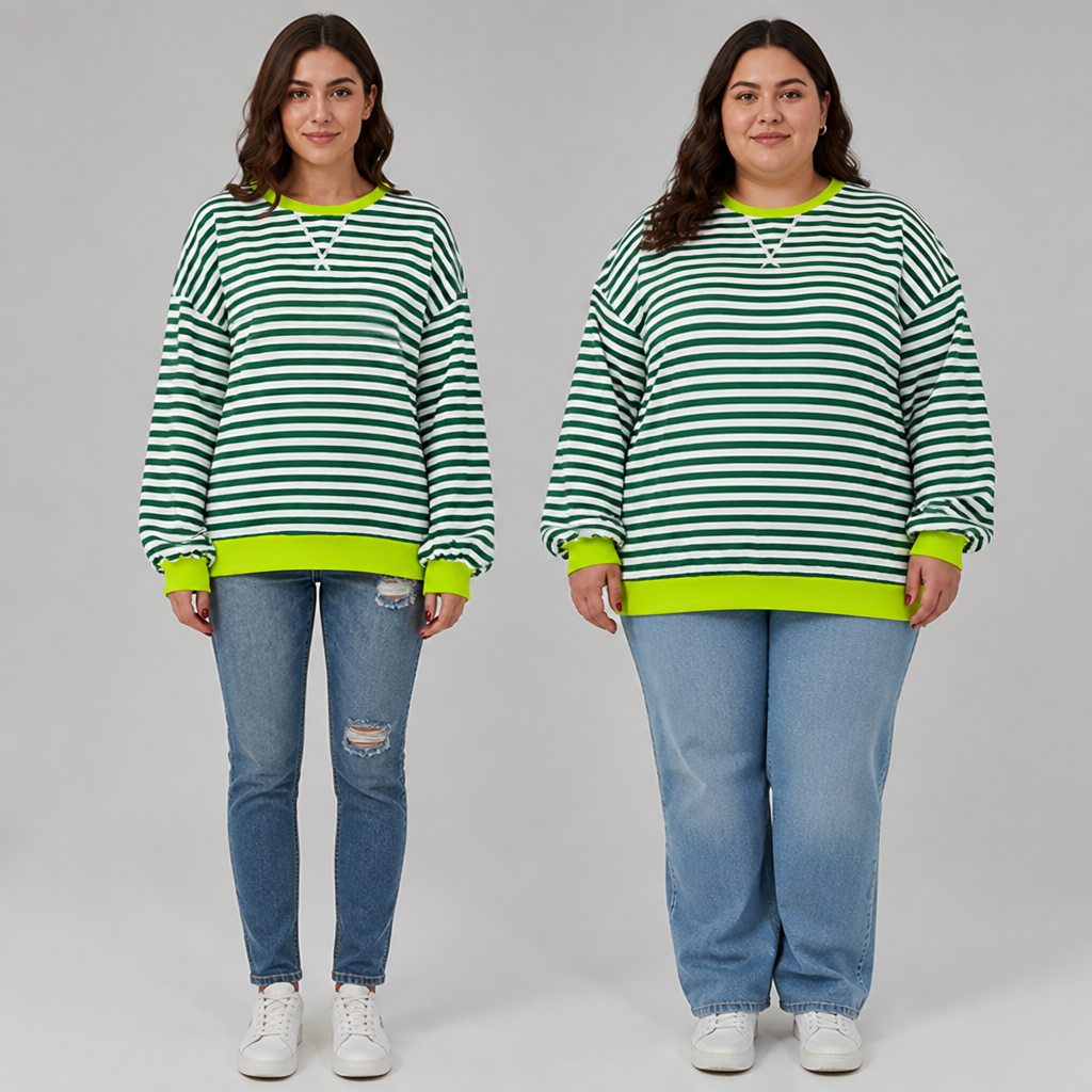 LuminaSoft™ Casual Long Sleeve Striped Shirt — Wrap Yourself in All-Day Softness and Timeless Style