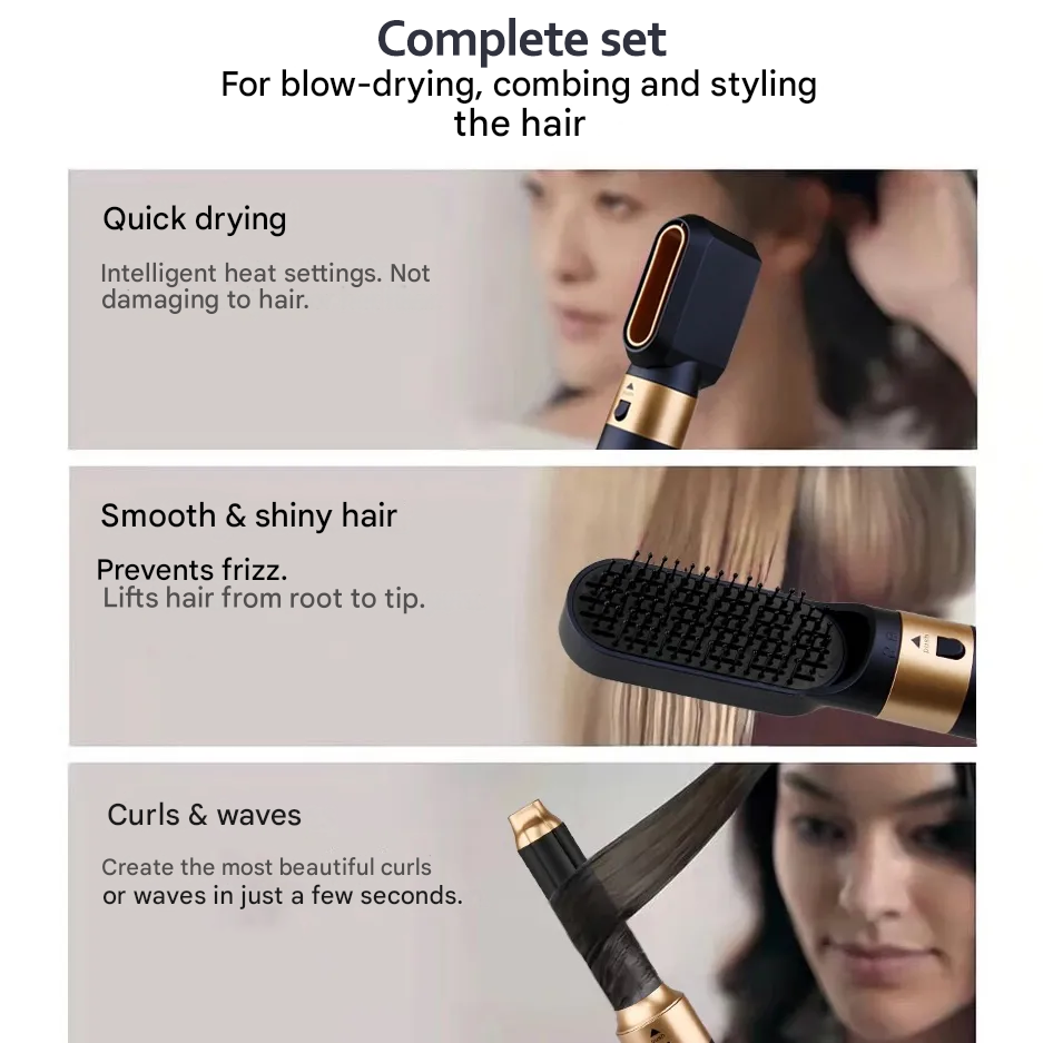 Achieve Any Look with Silky Shiny Hair and Professional Styling in Minutes