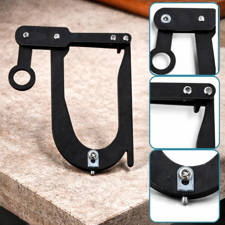 8 cm Rope Clamp in ABS Plastic - Outdoor and Camping Use