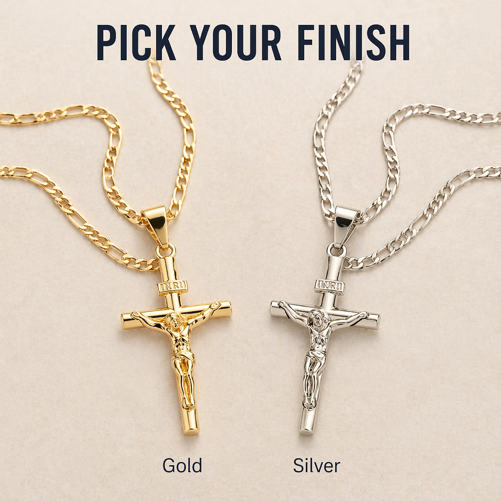 SolaraFaith™ — Wear a Crucifix That Won't Tarnish, Snap, or Turn Your Neck Green