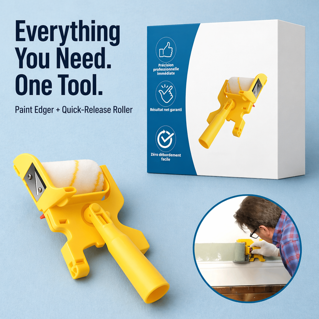 FluxEdge™ Paint Edger — Paint Razor-Sharp Lines Without Tape, Drips, or Touch-Ups
