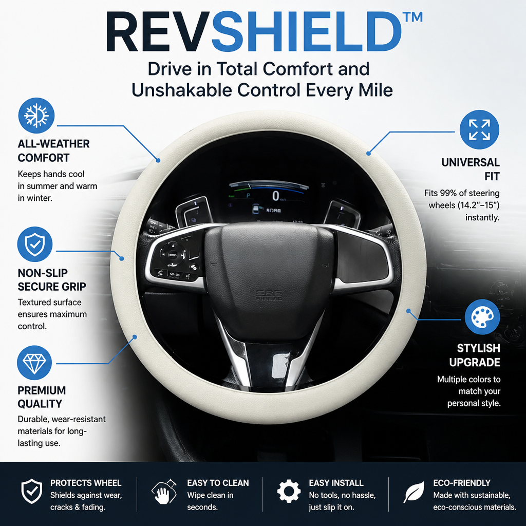 RevShield™ — Drive in Total Comfort and Unshakable Control Every Mile