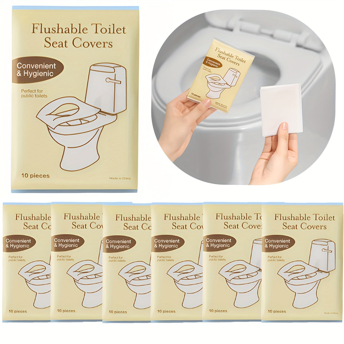 Disposable Toilet Seat Covers 70/140 Pieces