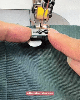 GlideCraft™ Adjustable Roller Foot — Master Perfect Hems with Effortless Precision on Any Fabric