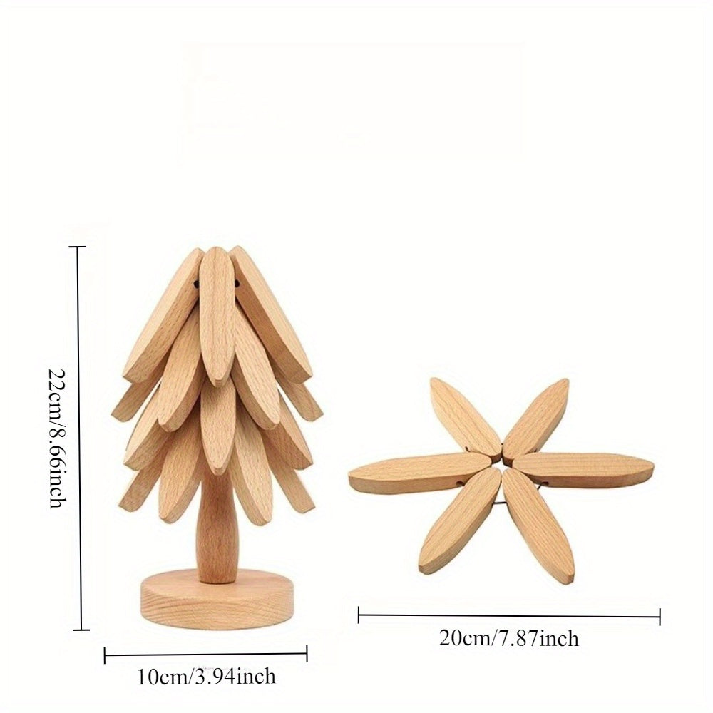 4-Piece Bamboo Coaster Set