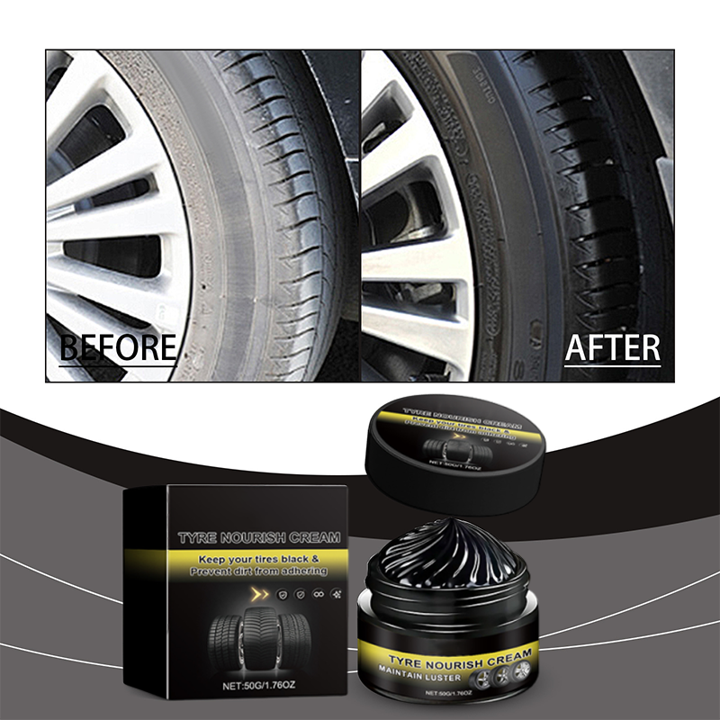 Tire Wax for Deep Black Shine and UV Protection