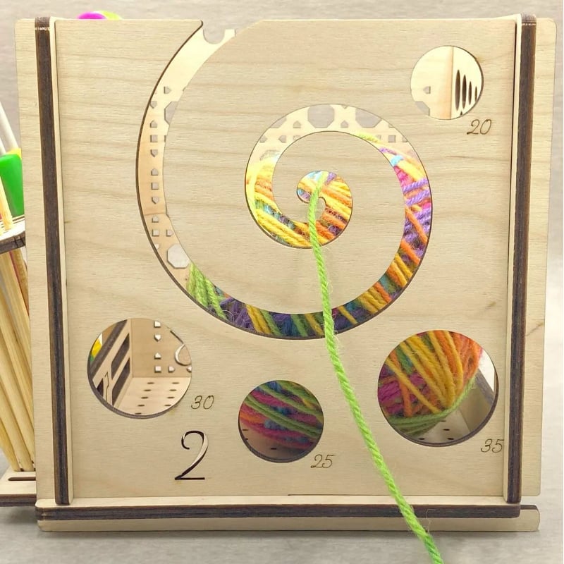 Tangle-Free Crafting Joy | Storage for Needles Scissors Supplies | Seamless Thread Movement Without Snags | KnitNest