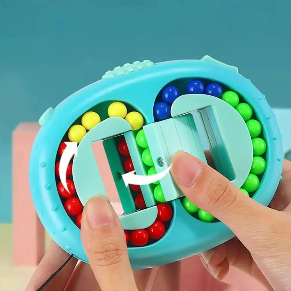 Rotating Bean Fidget Puzzle — Improves Logic & Color Recognition