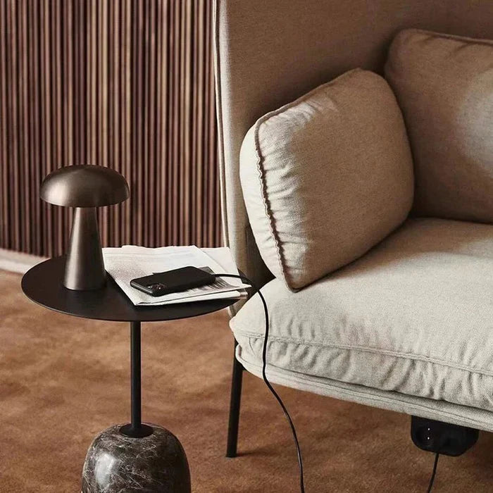 Shroom-Style Table Lamp – Wireless and Rechargeable