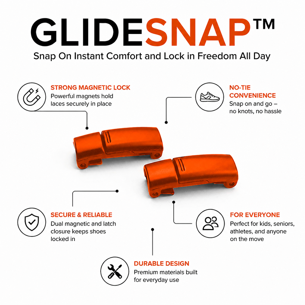 GlideSnap™ — Snap On Instant Comfort and Lock in Freedom All Day