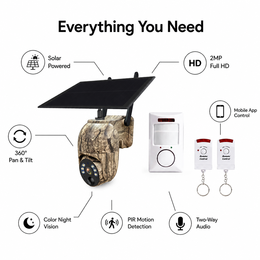 LumaGuard™ — Never Miss a Moment with Endless Solar-Powered Vigilance