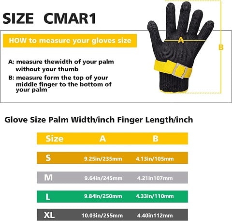 Stainless Steel Cut-Resistant Glove for Food Safety