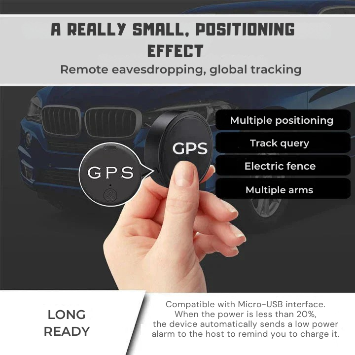 GPS Locator | Magnetic Mount | Live Tracking Through App | SafeTrack