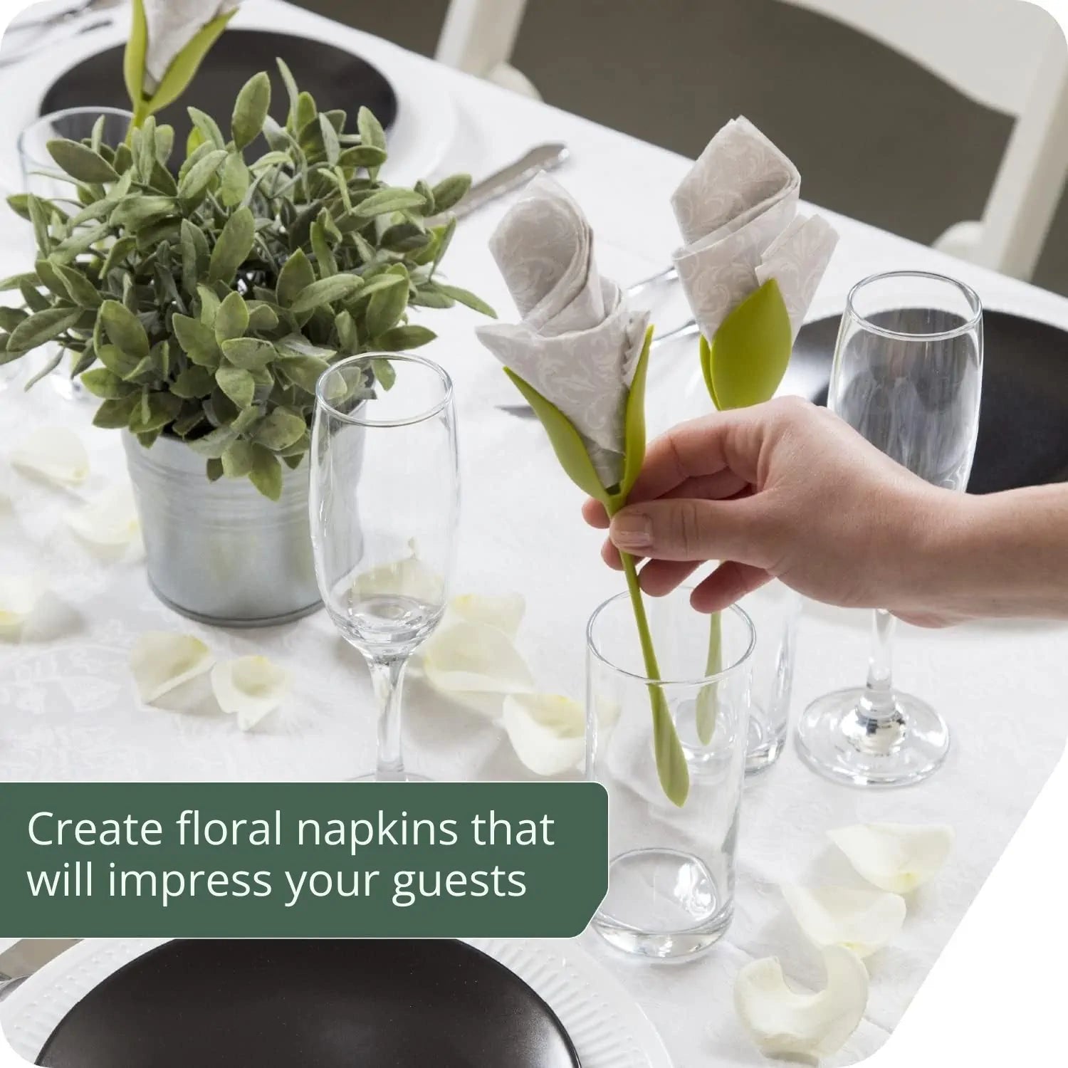 BloomCrest™ — Instantly Transform Your Table Into a Stunning Floral Celebration (set of 4)