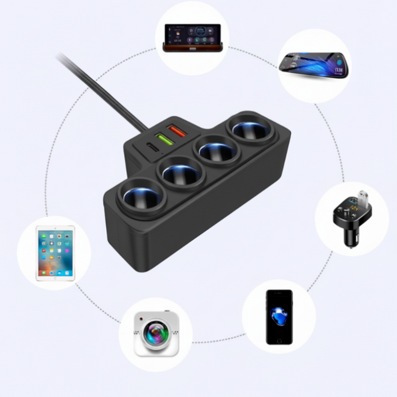 7-in-1 Power Hub — Charge All Devices Simultaneously for Safe Connectivity