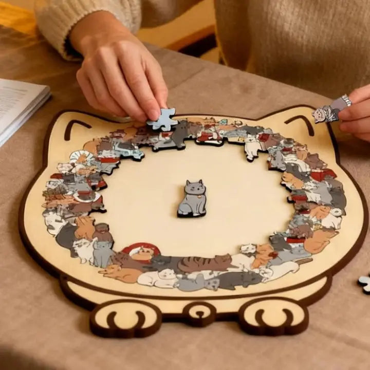 Wooden Cat Puzzle