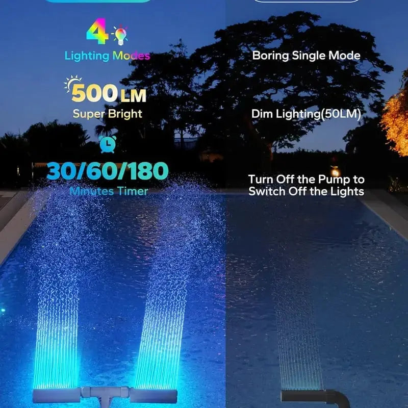 AquaZephyr™ — Transform Your Pool into a Cool, Mesmerizing Oasis of Light and Refreshment