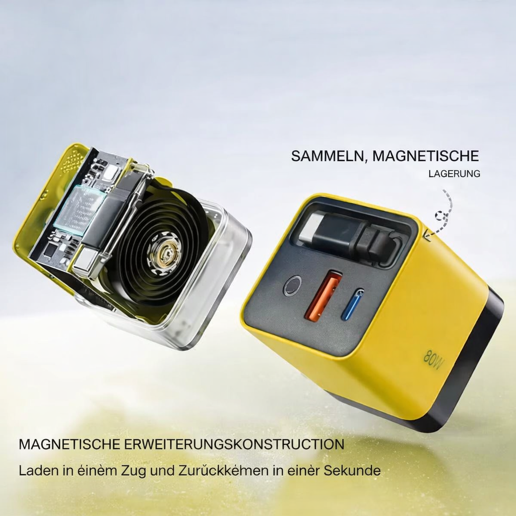 Turbocharger | Smart Turbocharger for Various Devices | GaN Quick Charge Wall Adapter | TurboCharge