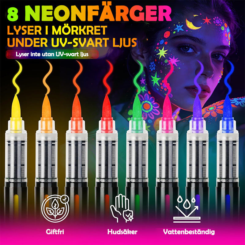 Illuminate Any Space with Stunning Neon Body Art that Captivates
