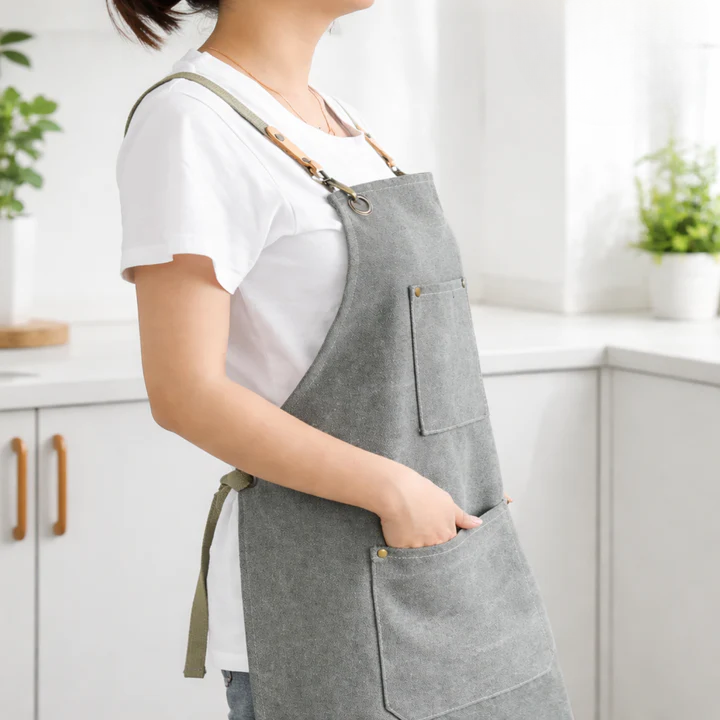 Canvas Craft Apron | Crossback Straps | Tool Accessory Pockets | HandHaven