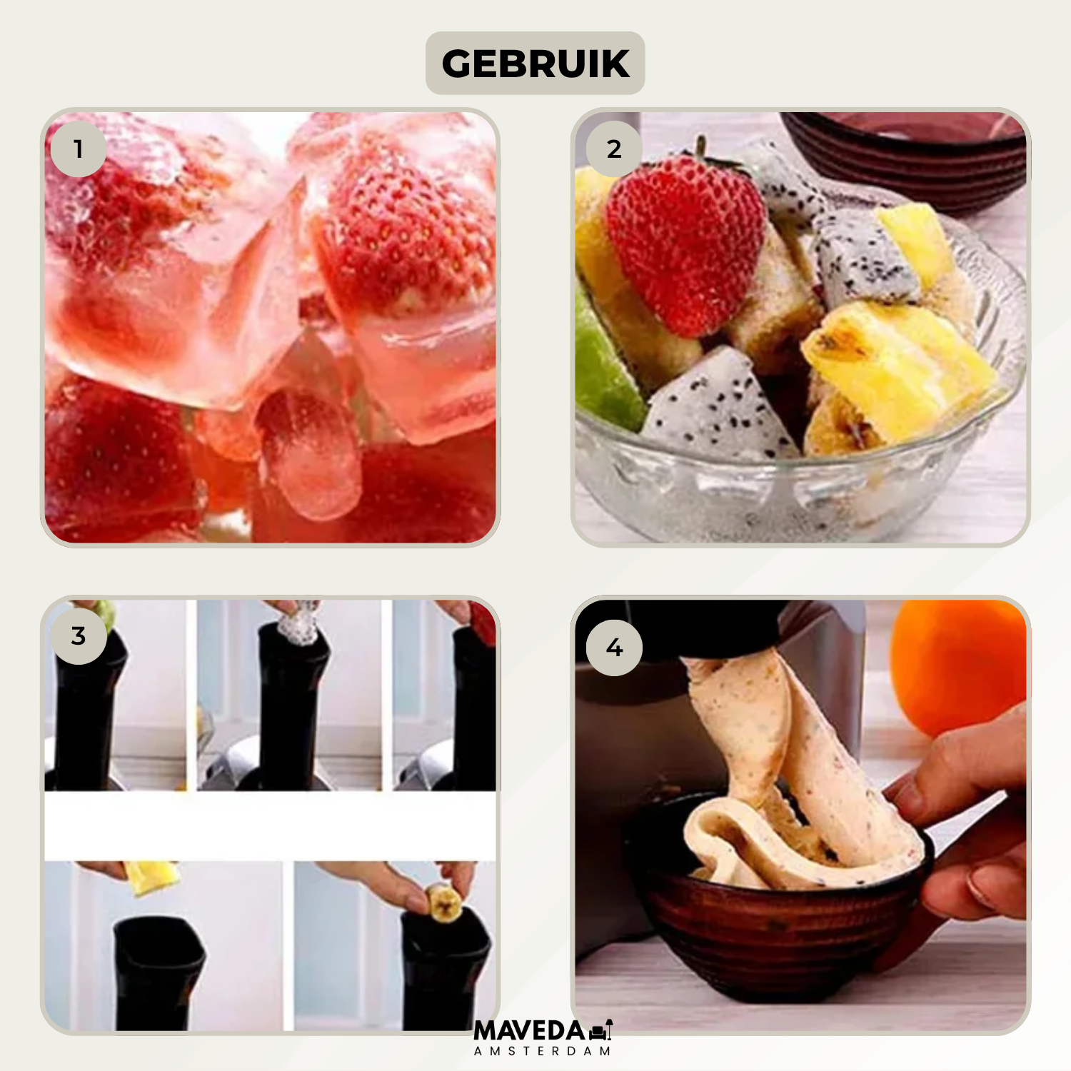 Frostella™ Fruit Ice Cream Maker — Indulge Freely with Pure, Guiltless Frozen Bliss Instantly