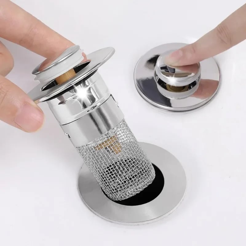 VitaFlow™ Stainless Steel Drain Strainer — Stop Clogs and Smells Instantly for Effortless, Fresh-Flowing Drains Every Day