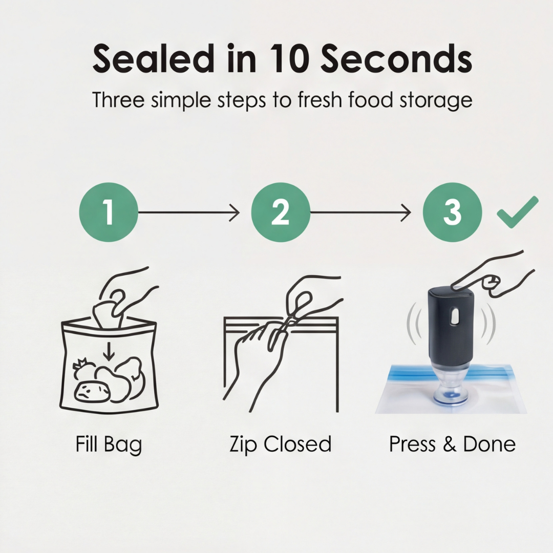 Instant Seal for Freshness – Stop Food Waste Forever