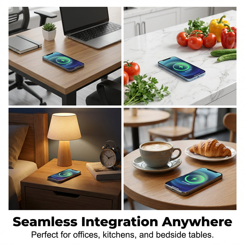 Charging Hub for Under-Desk Use | Concealed Installation | Drills Through Wood and Stone | HiddenVolt