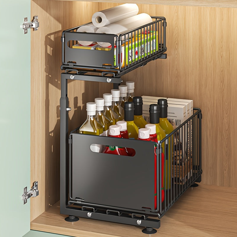 Expandable Kitchen Shelf with 2 Tiers