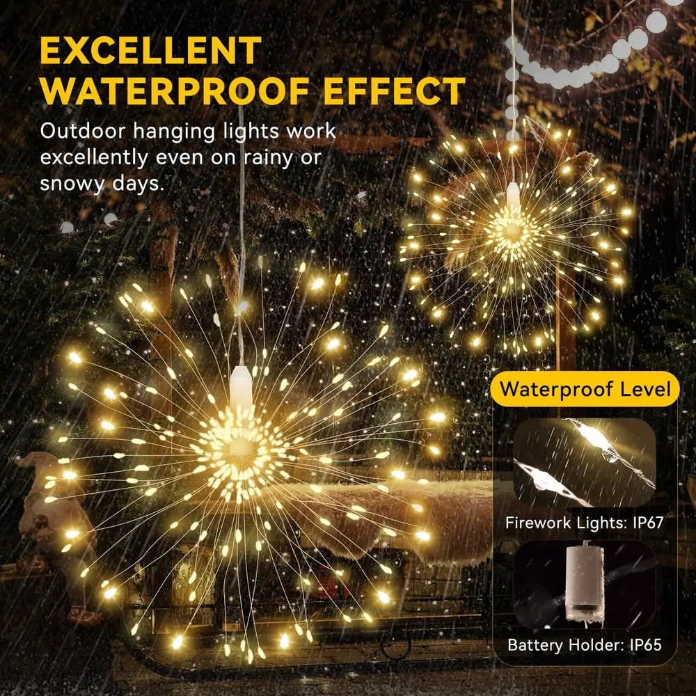 Starburst String Lights Set of 3 — Transforms Your Room into a Dazzling Light Show