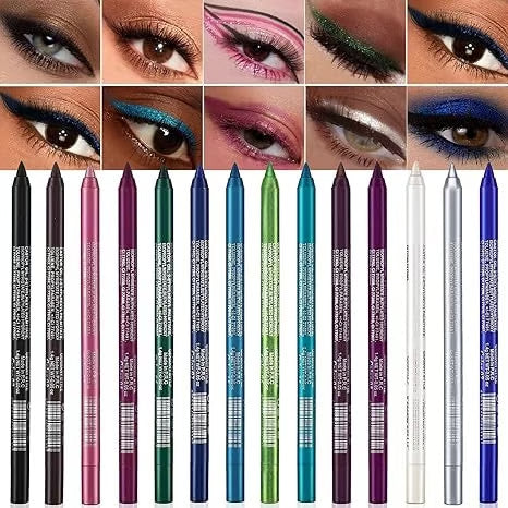 14-Piece Waterproof Gel Eyeliner Set